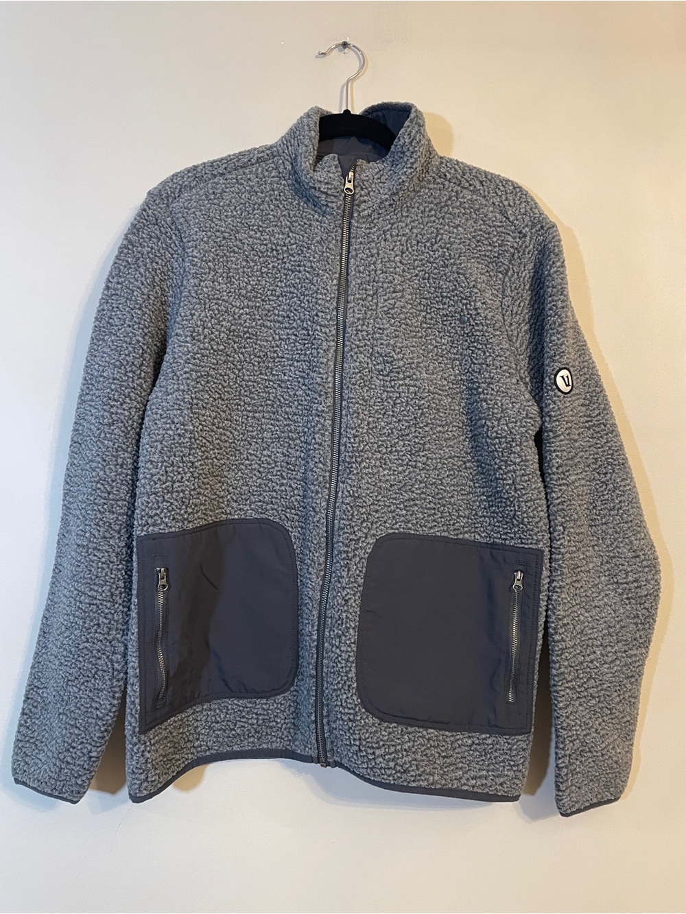 Vuori Idyllwild Sherpa Jacket Gray Size M (Fits Medium - See Measurements)